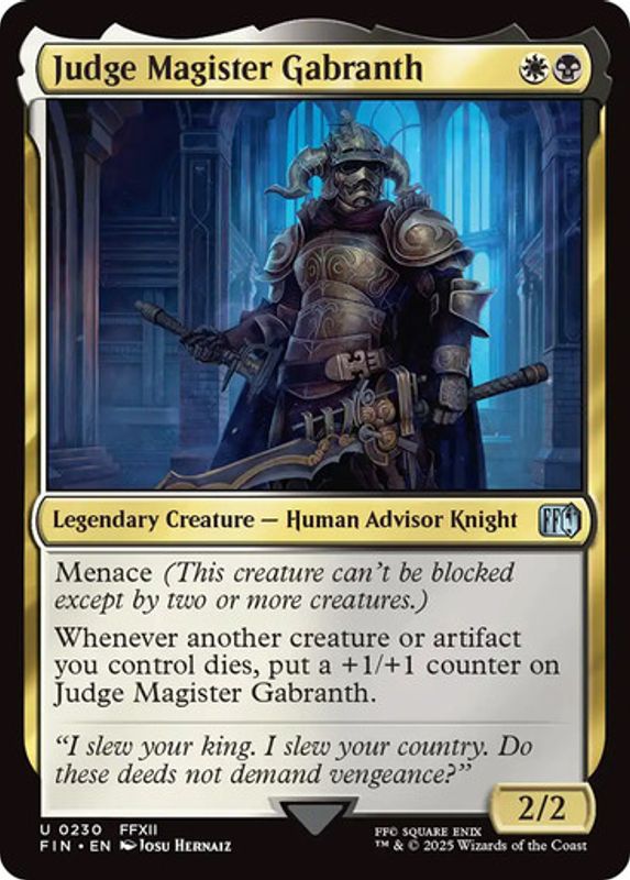 Judge Magister Gabranth (Foil)
